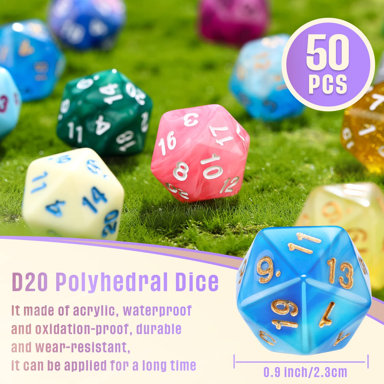 Foto 5 pulgar | Juego De Dados Poliédricos Skylety De 50 Piezas Con Bolsa Negra - Venta Internacional.