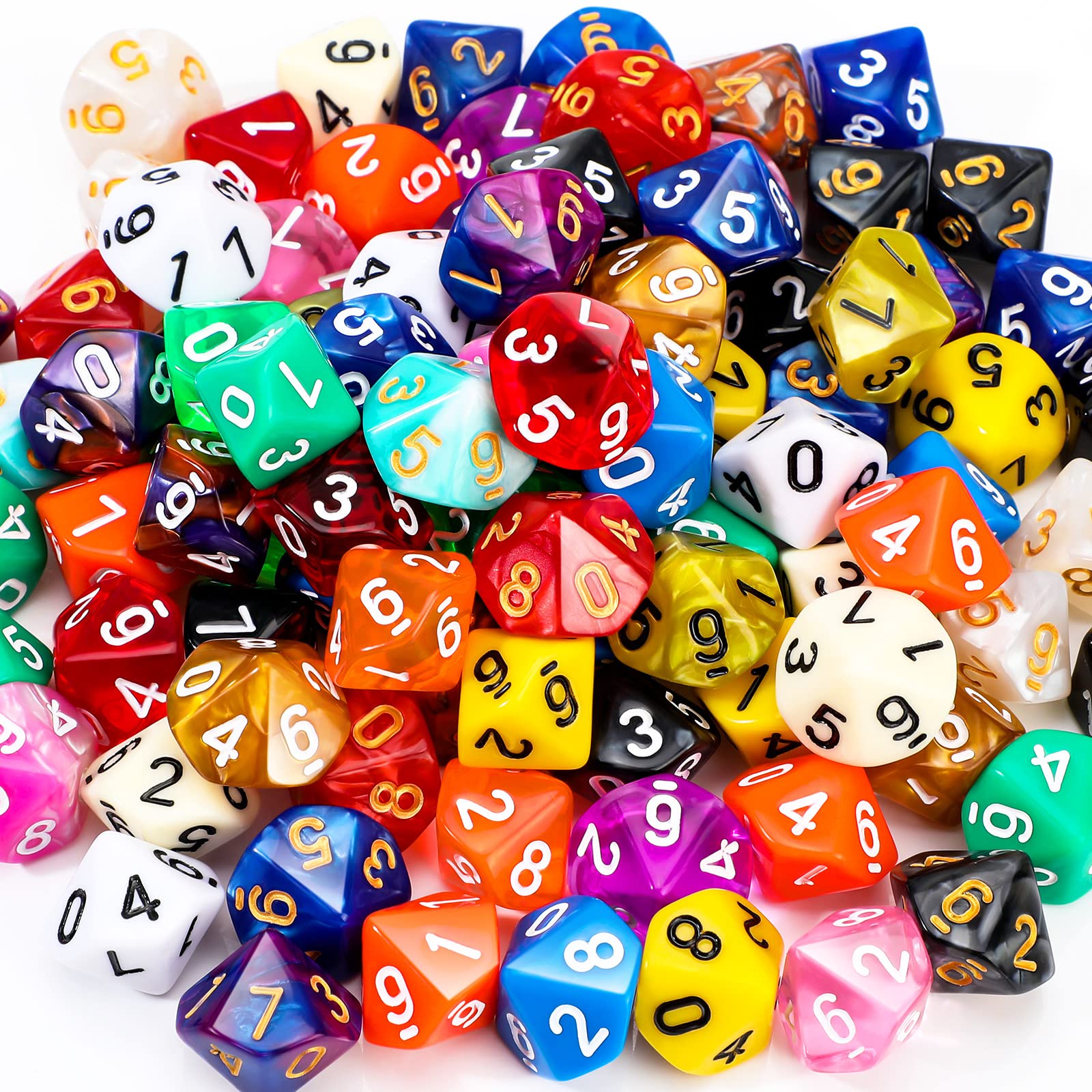 Foto 1 | Juego De Dados Poliédricos Skylety 200 Piezas Con Bolsa Negra - Venta Internacional.