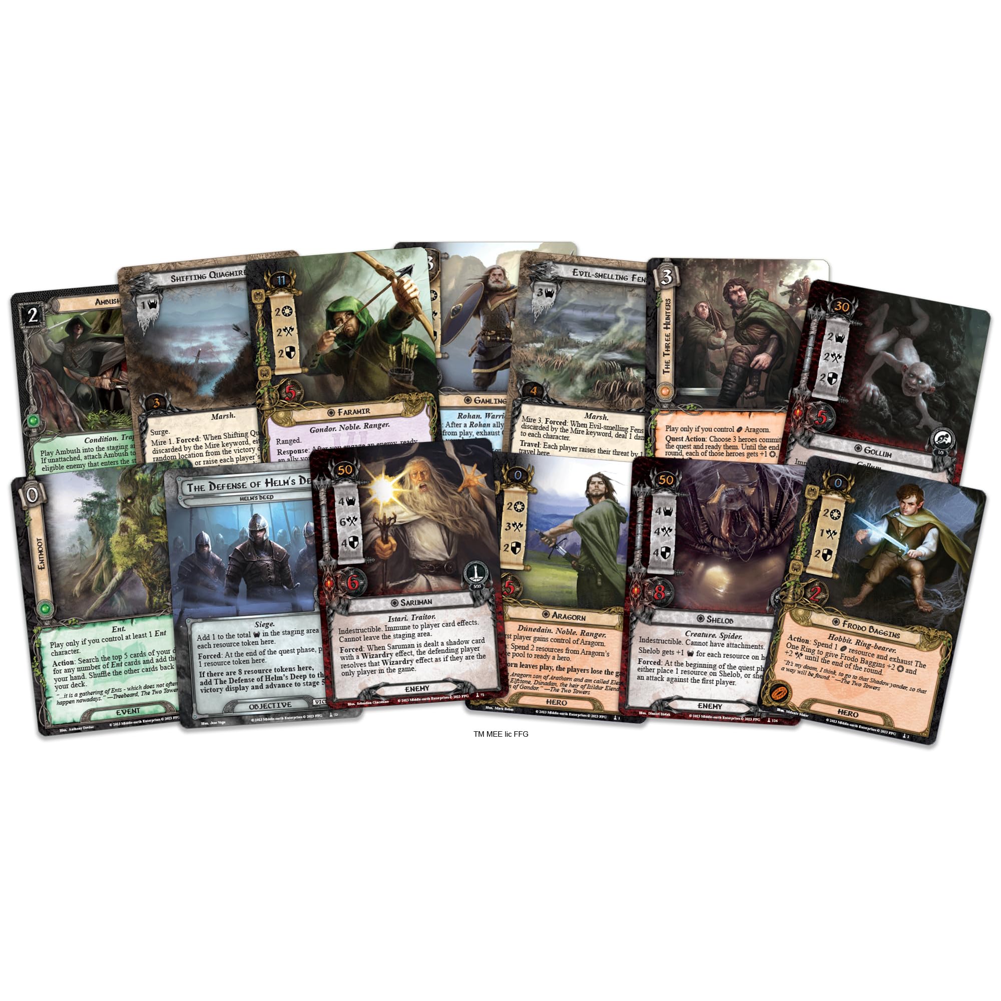 Foto 2 | Juego De Cartas De Expansión El Señor De Los Anillos Las Dos Torres - Venta Internacional.