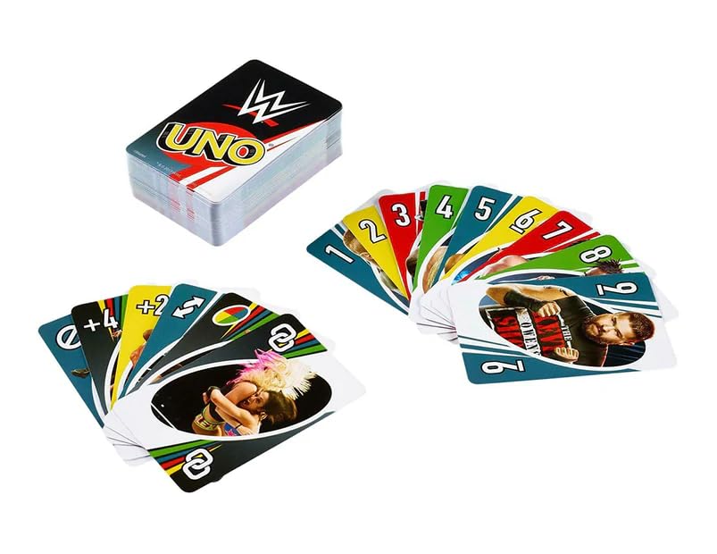 Foto 3 pulgar | Juego De Cartas Wwe Burier Un Mattel Games 112 Cartas Para Más De 7 Años - Venta Internacional.