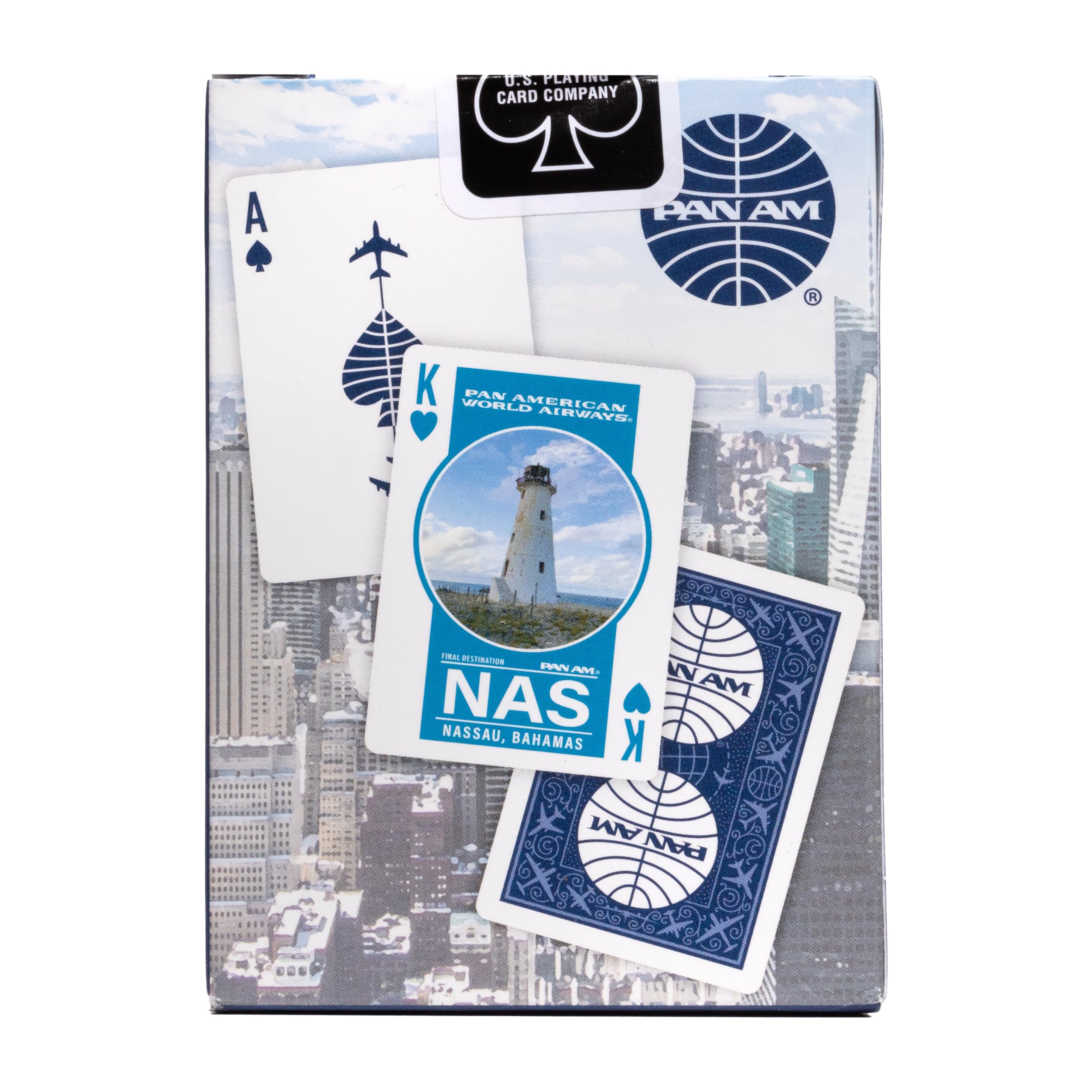 Foto 2 | Juego De Cartas Para Bicicleta Pan Am Air, Paquete De 2 Con Caja De Viaje - Venta Internacional.