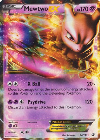 Carta Coleccionable Pokémon Mewtwo Ex Holo Tesoros Legendarios Raros - Venta Internacional.