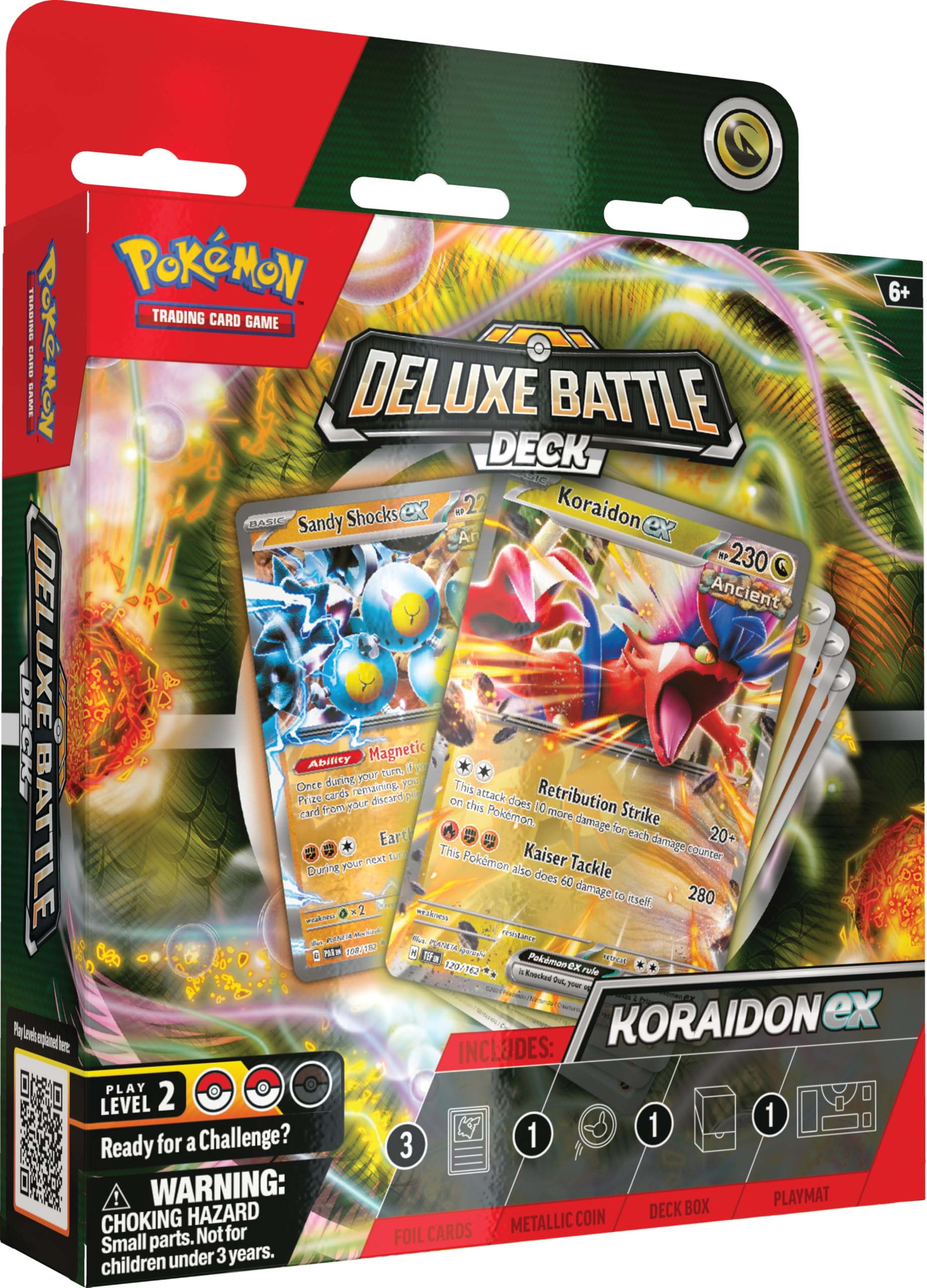 Foto 2 pulgar | Juego De Cartas Coleccionables Pokemon Koraidon Ex Deluxe Battle Deck - Venta Internacional.