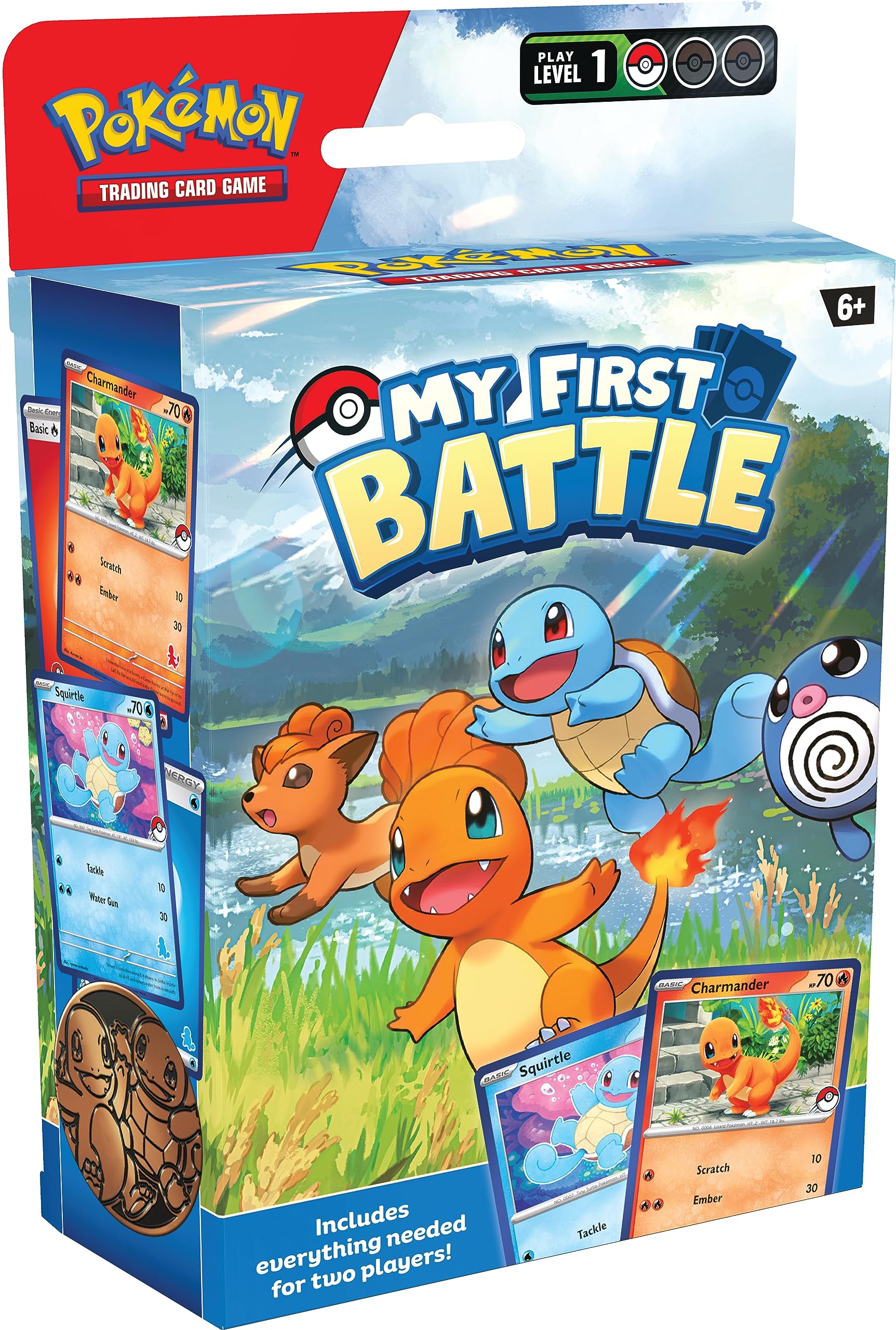Foto 2 pulgar | Juego De Cartas Coleccionables Pokémon My First Battle Con Charmander & Squirtle - Venta Internacional.