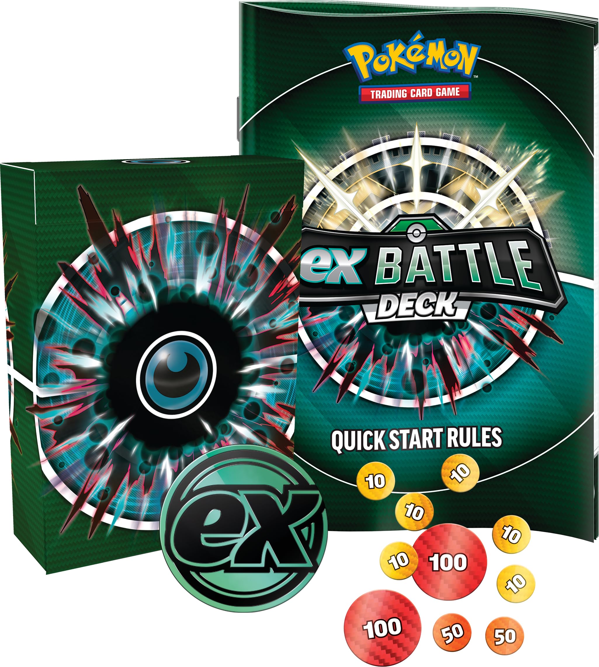 Foto 3 pulgar | Pokémon Tcg Battle Deck Houndoom Ex Con 60 Cartas Y Tapete De Juego - Venta Internacional.