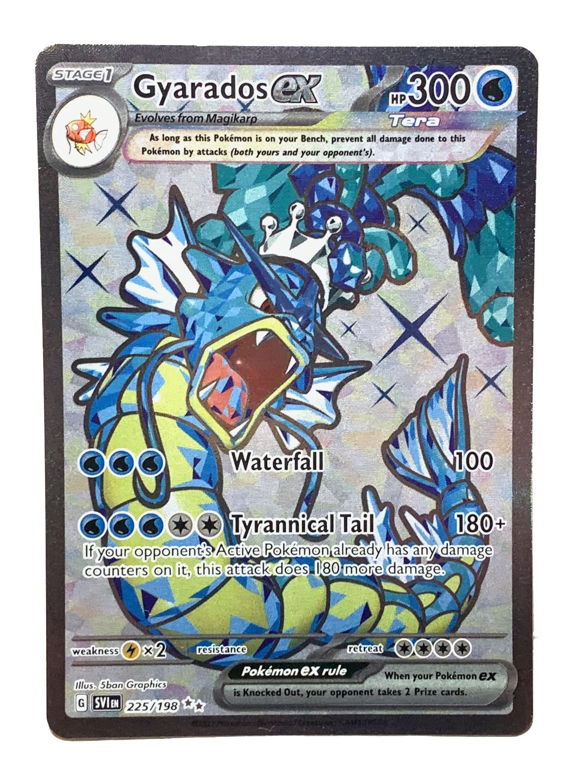 Carta Coleccionable Pokémon Gyarados Ex 225/198 Ultra Rare Holo - Venta Internacional.