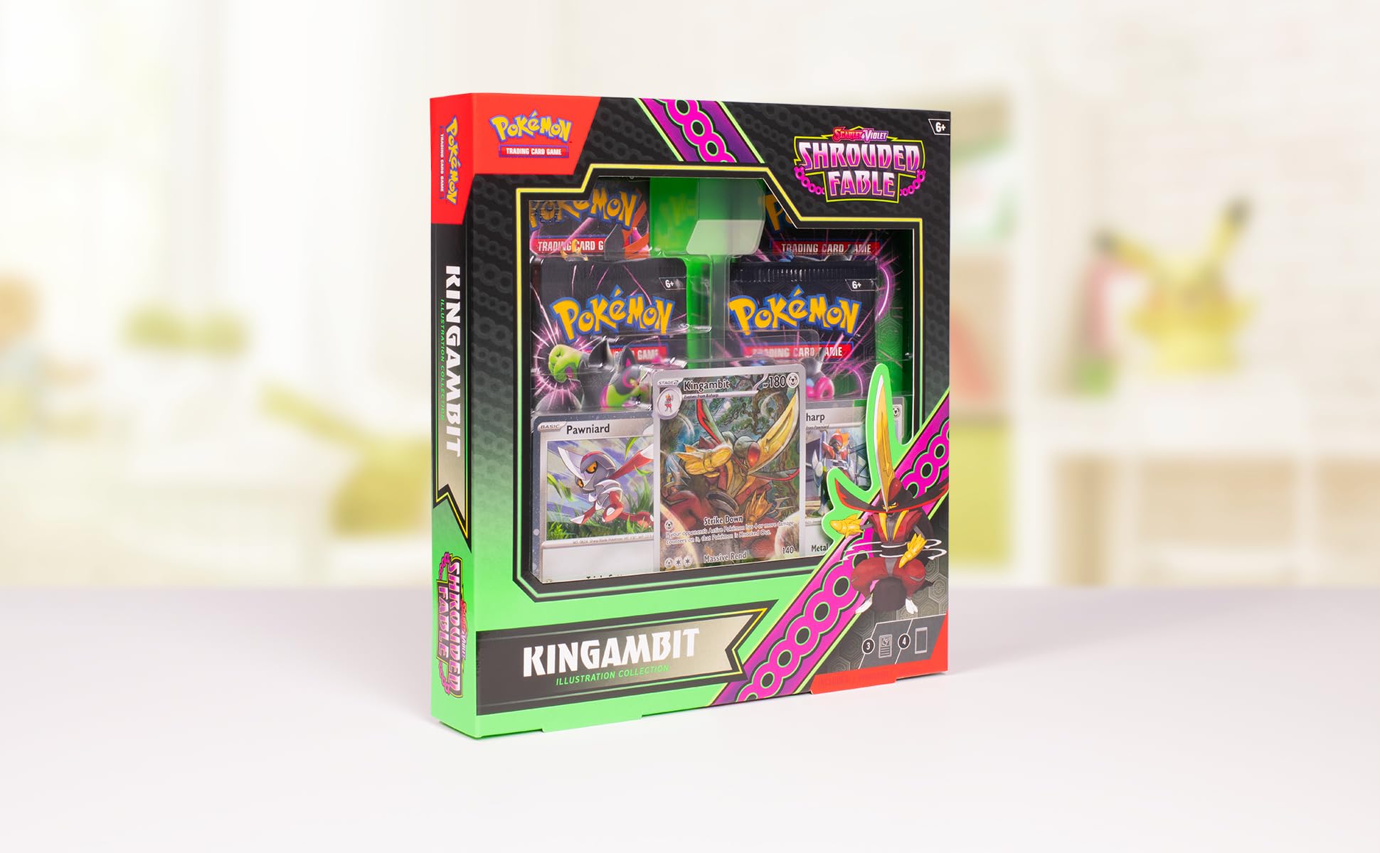 Foto 3 pulgar | Juego De Cartas Coleccionables Pokémon Kingambit Illustration Rare Box - Venta Internacional.
