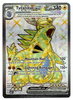 Foto 1 | Tarjeta Pokémon Tyranitar Ex 211/197 Obsidian Flames - Venta Internacional