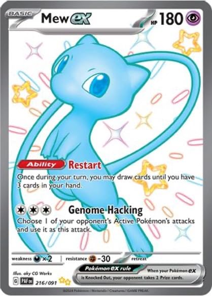Foto 2 pulgar | Tarjeta Pokémon Mew Ex Shiny Full Art 216/091 Ultra Rare - Venta Internacional