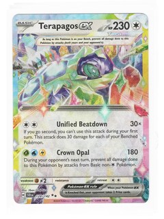 Foto 1 | Tarjeta Coleccionable Pokémon Terapagos Ex 128/142 Stellar Crown - Venta Internacional.