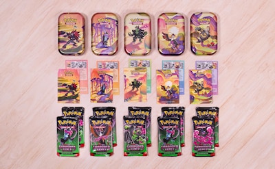 Foto 5 | Minilata De Pokémon Tcg Scarlet & Violet Zoroark Con 2 Potenciadores - Venta Internacional.