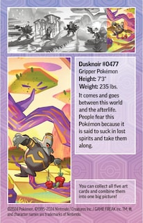 Foto 2 | Juego De Cartas Coleccionables Pokémon Mini Tin Dusknoir Con 2 Potenciadores - Venta Internacional.