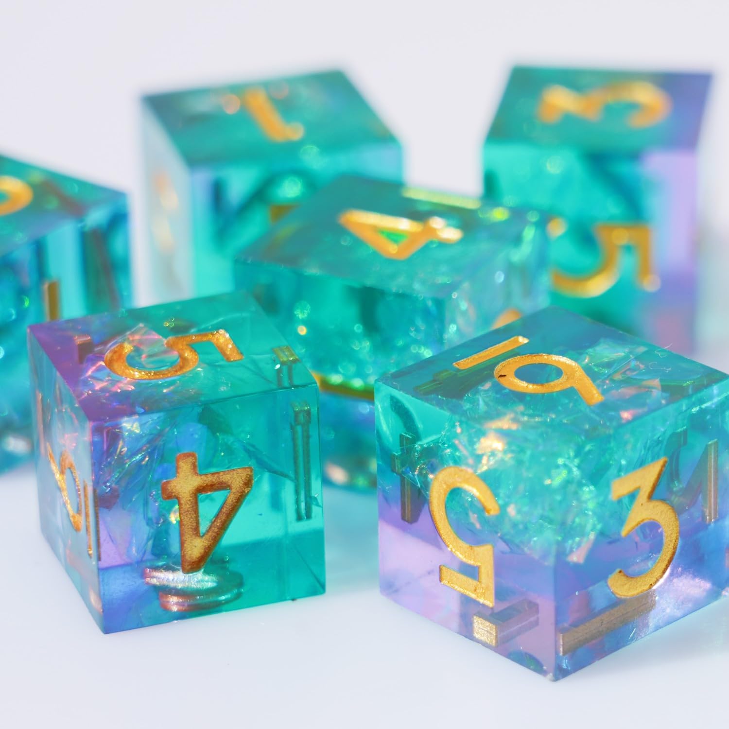 Foto 4 pulgar | Juego De Dados De Resina D6 16 Mm, 6 Unidades, Para Dnd Dungeons And Dragons - Venta Internacional.
