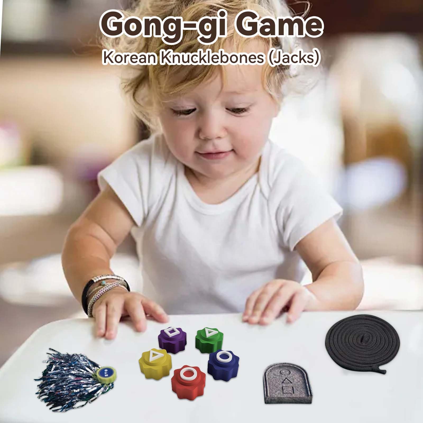 Foto 5 pulgar | Juego Tradicional Gonggi Jack Stone Pebbles Set 2025 Coreano - Venta Internacional.