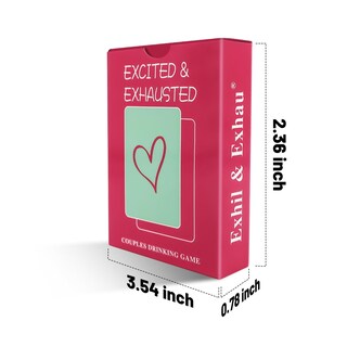 Foto 2 | Juego De Cartas Emocionado O Agotado Para Parejas Con 50 Cartas - Venta Internacional.