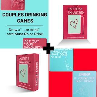 Foto 3 | Juego De Cartas Emocionado O Agotado Para Parejas Con 50 Cartas - Venta Internacional.