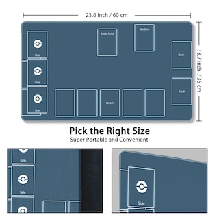 Foto 3 | Alfombrilla Tcg Para Juegos De Mesa, 60 X 35 Cm, Con Bolsa De Almacenamiento - Venta Internacional.
