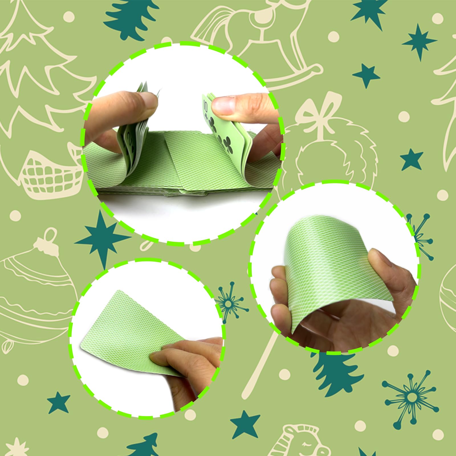 Foto 5 pulgar | Juego De 2 Cartas, Baraja De Póquer Verde, 52 Cartas Y 2 Comodines - Venta Internacional.