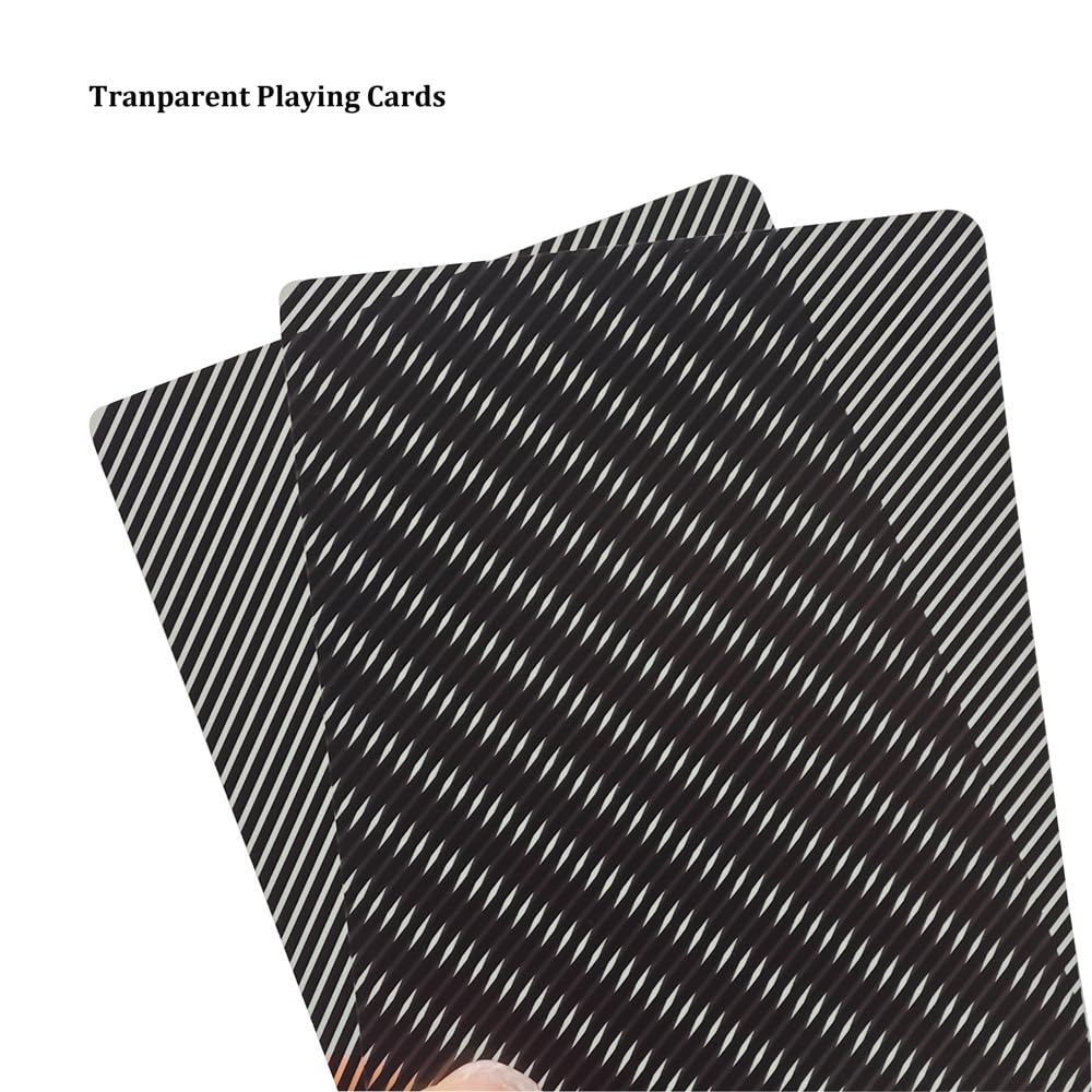 Foto 3 pulgar | Baraja De Cartas De Plástico Transparente Impermeable - Venta Internacional.
