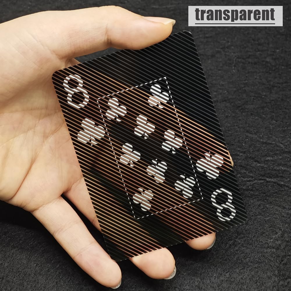 Foto 5 pulgar | Baraja De Cartas De Plástico Transparente Impermeable - Venta Internacional.