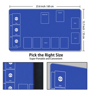 Foto 3 | Alfombrilla Tcg Para Juegos De Mesa, 60 X 35 Cm, Con Bolsa De Almacenamiento - Venta Internacional.