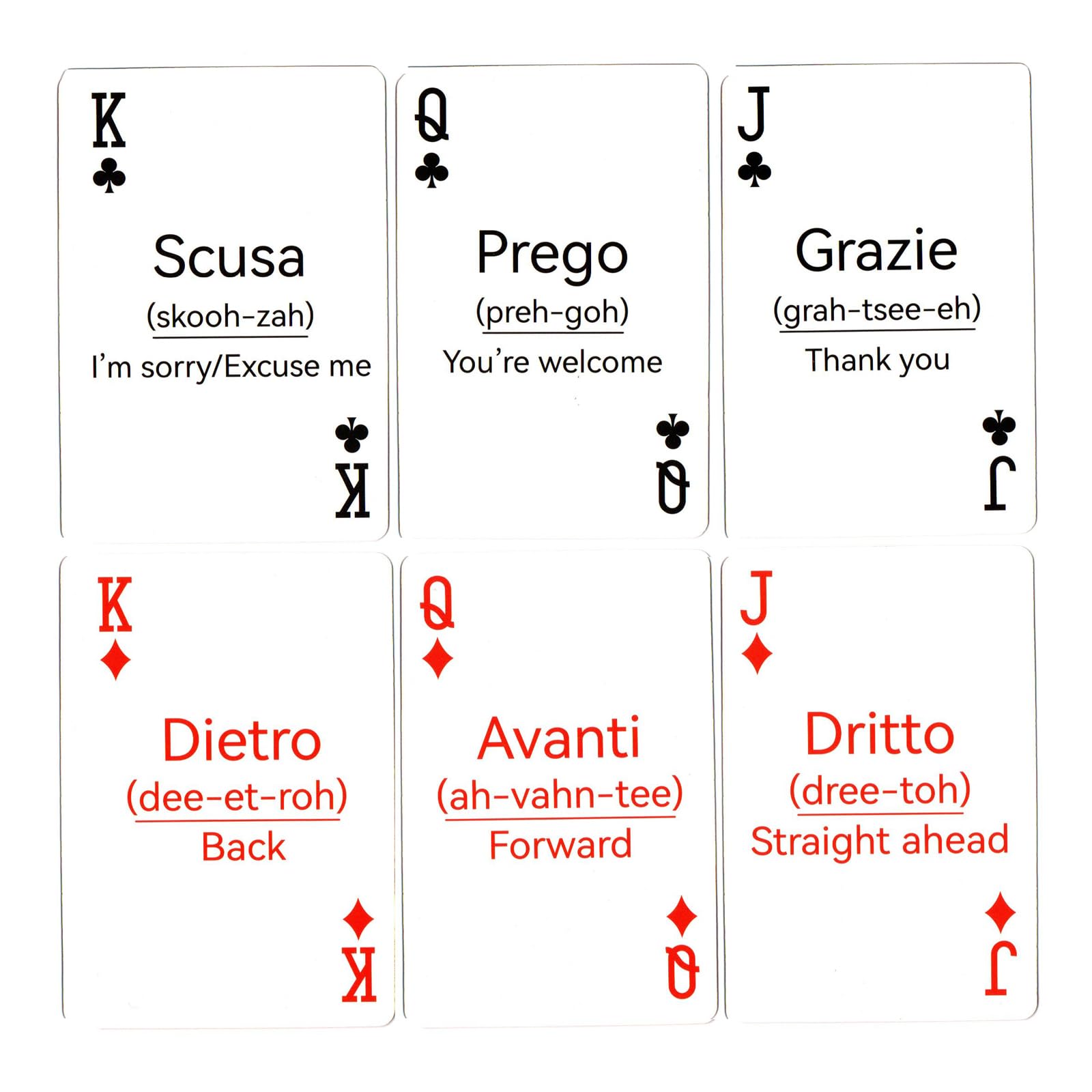 Foto 4 pulgar | Paquete De 2 Cartas Italianas Con 52 Vocablos Y 2 Símbolos - Venta Internacional.