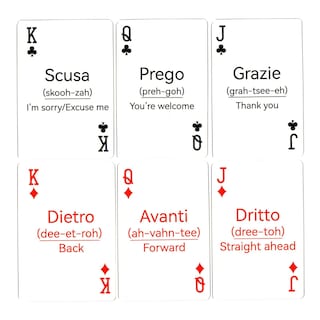 Foto 3 | Paquete De 2 Cartas Italianas Con 52 Vocablos Y 2 Símbolos - Venta Internacional.