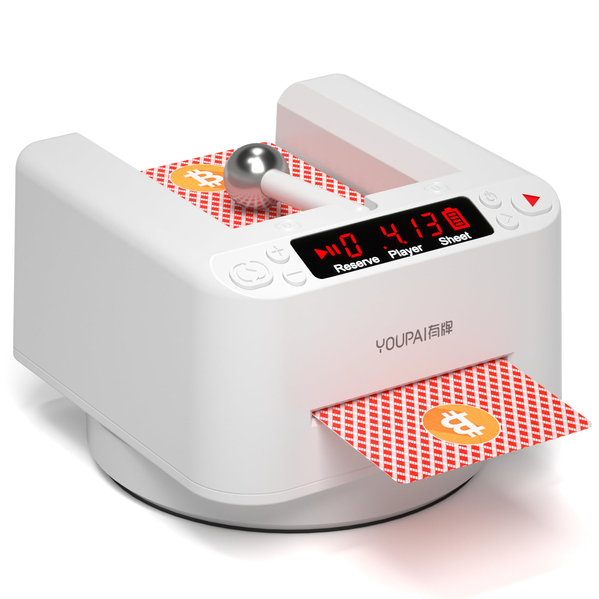Repartidor De Cartas Automático De 2 Barajas Que Gira 360° Con Batería Recargable - Venta Internacional.