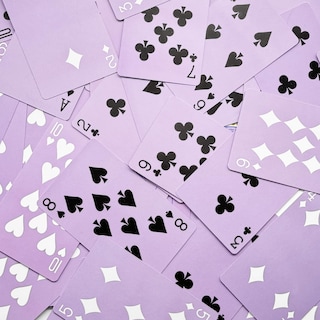 Foto 5 | Paquete De 2 Cartas Moradas Para Juegos De Póquer Con Caja - Venta Internacional.