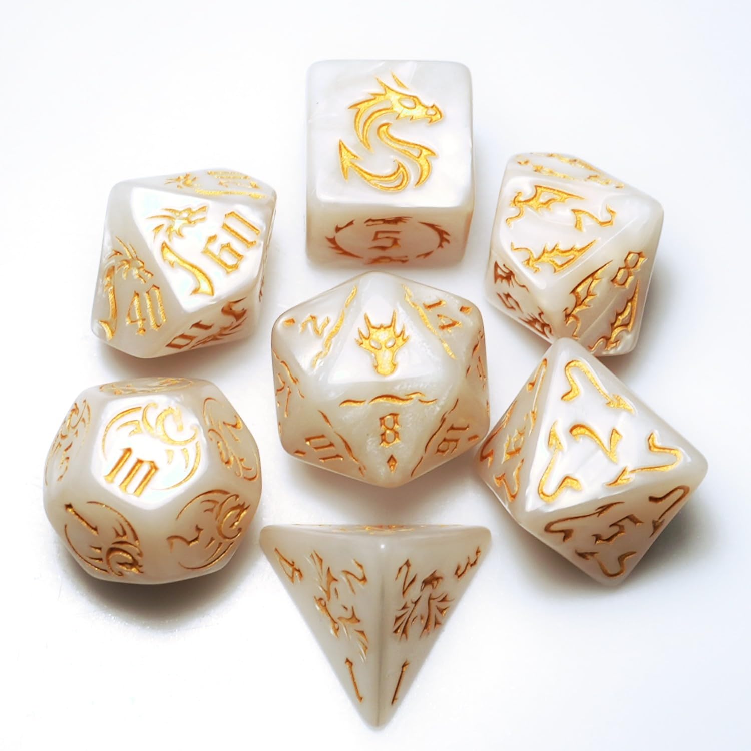 Foto 2 pulgar | Set De Dados Dungeon And Dragons D&d Mtg 7-die Rpg Polyhedral - Venta Internacional.