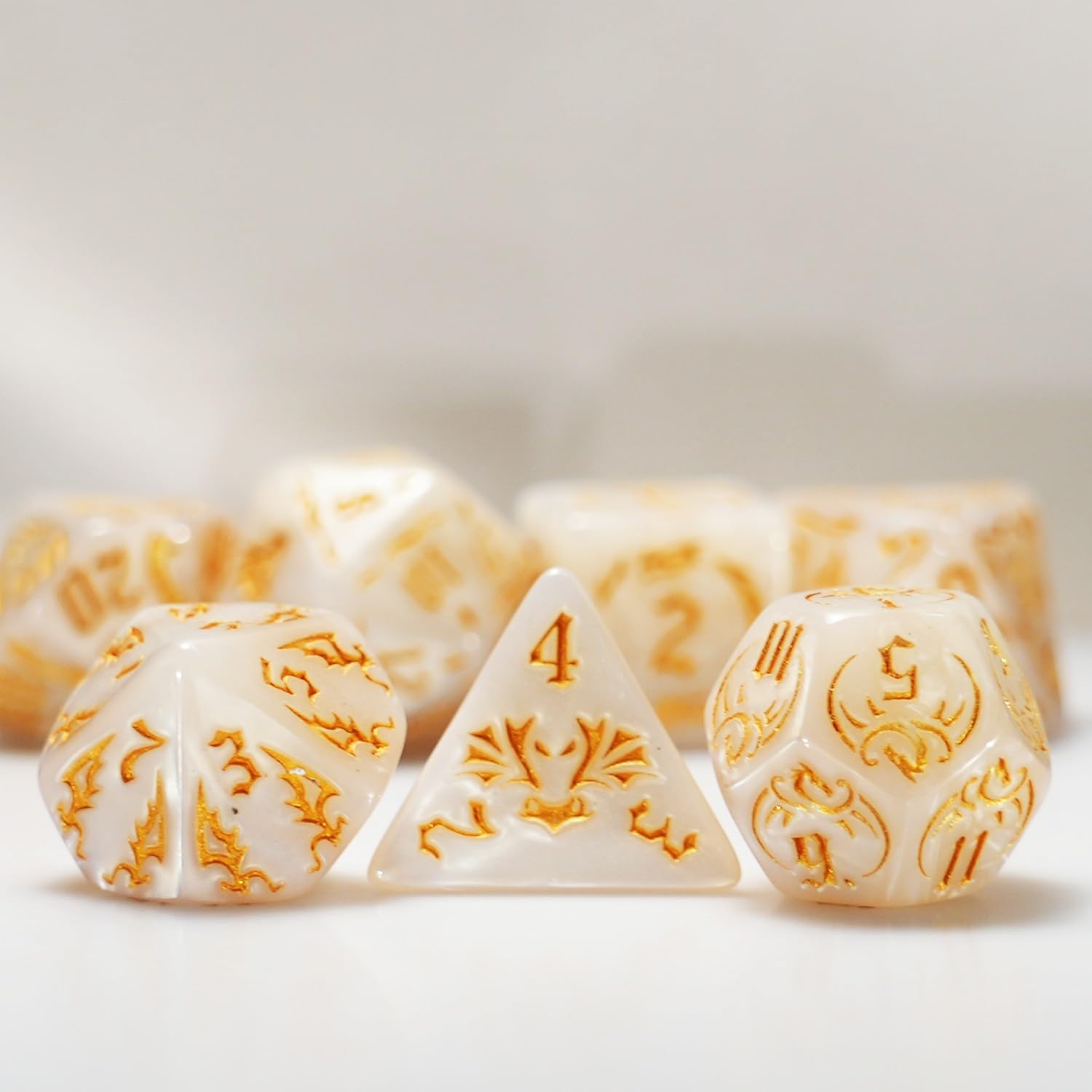 Foto 5 pulgar | Set De Dados Dungeon And Dragons D&d Mtg 7-die Rpg Polyhedral - Venta Internacional.