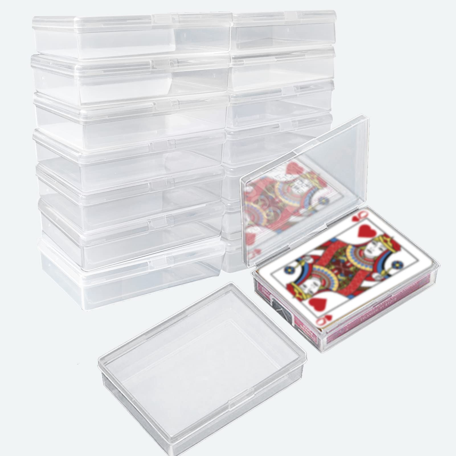 Foto 1 | Estuche De Plástico Vacío Para Tarjetas Coleccionables, 16 Unidades, Playing Card Box - Venta Internacional.