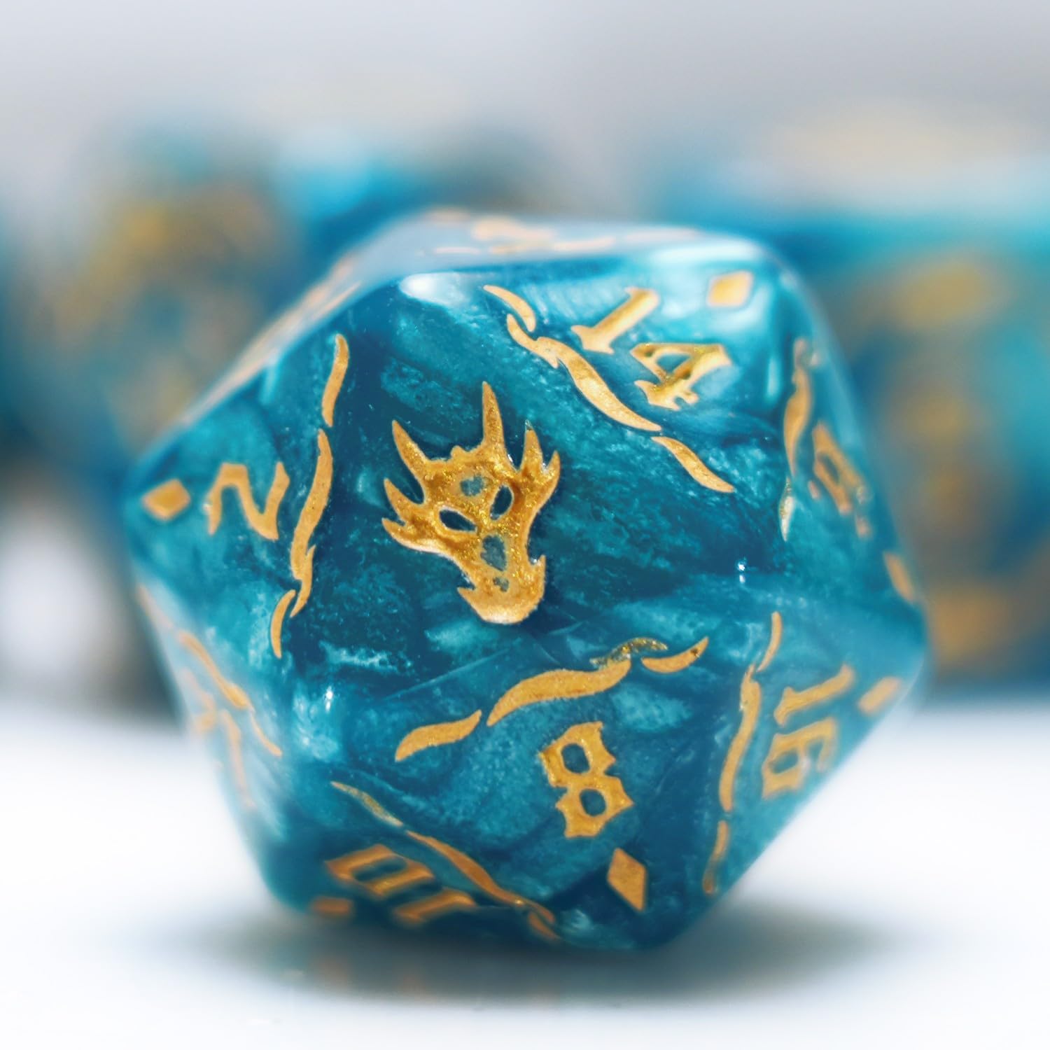 Foto 3 pulgar | Set De Dados Dungeon And Dragons D&d Mtg 7-die Rpg Polyhedral - Venta Internacional.