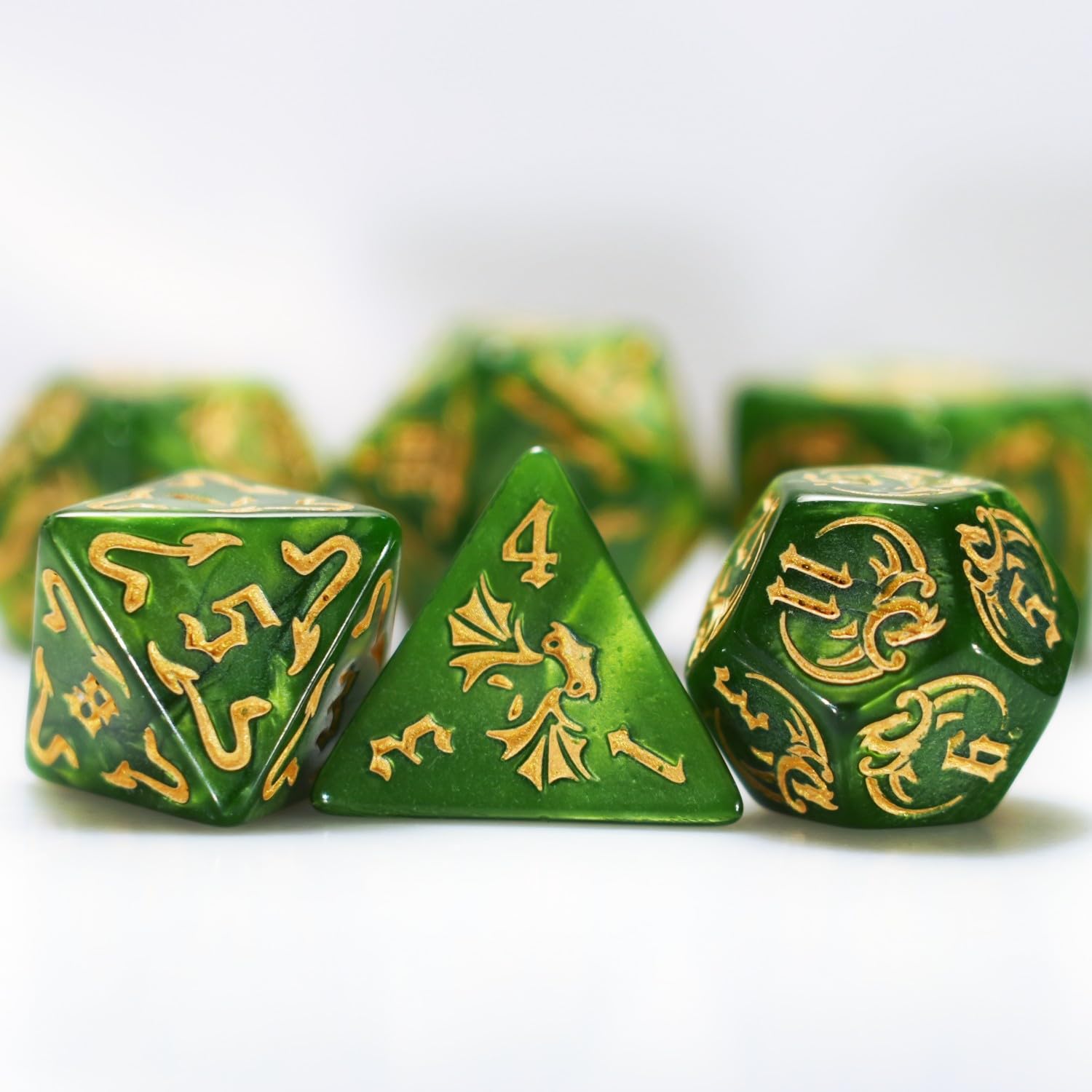 Foto 5 pulgar | Set De Dados Dungeon And Dragons D&d Mtg 7-die Rpg Polyhedral - Venta Internacional.