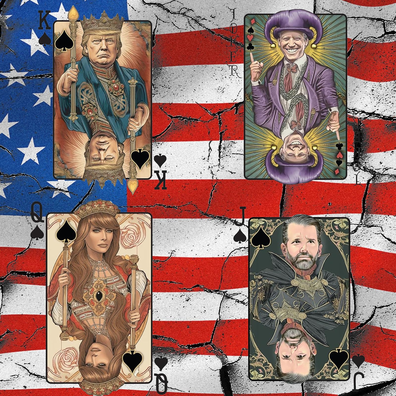 Foto 3 pulgar | Juego De Cartas Trump Premium Family Poker Con 54 Cartas De Joker - Venta Internacional.