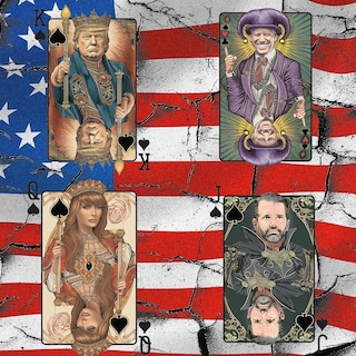 Foto 2 | Juego De Cartas Trump Premium Family Poker Con 54 Cartas De Joker - Venta Internacional.