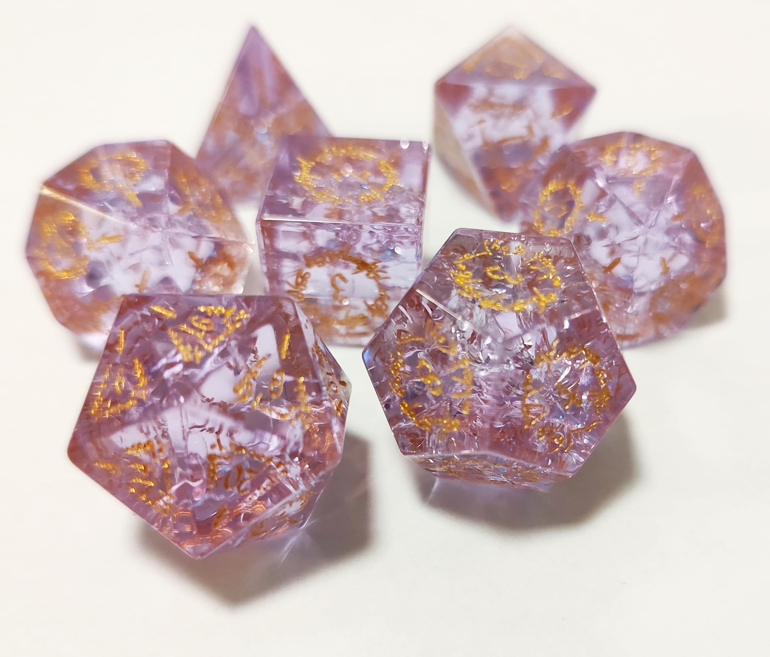 Foto 2 pulgar | Set De Dados Dungeons And Dragons Dnd Rpg Pathfinder Pink - Venta Internacional.