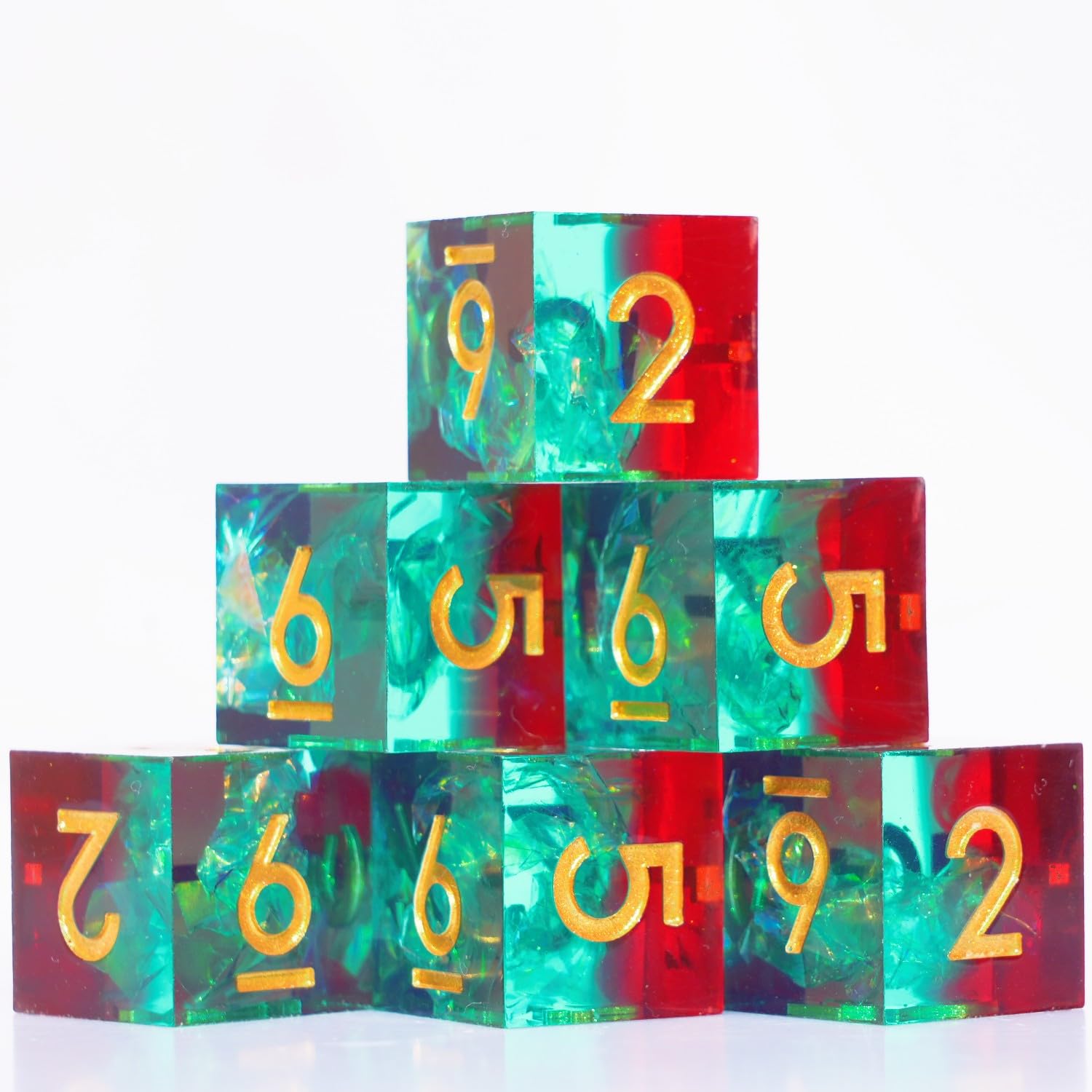 Foto 2 | Juego De Dados De Resina D6 16 Mm, 6 Unidades, Para Dnd Dungeons And Dragons - Venta Internacional.