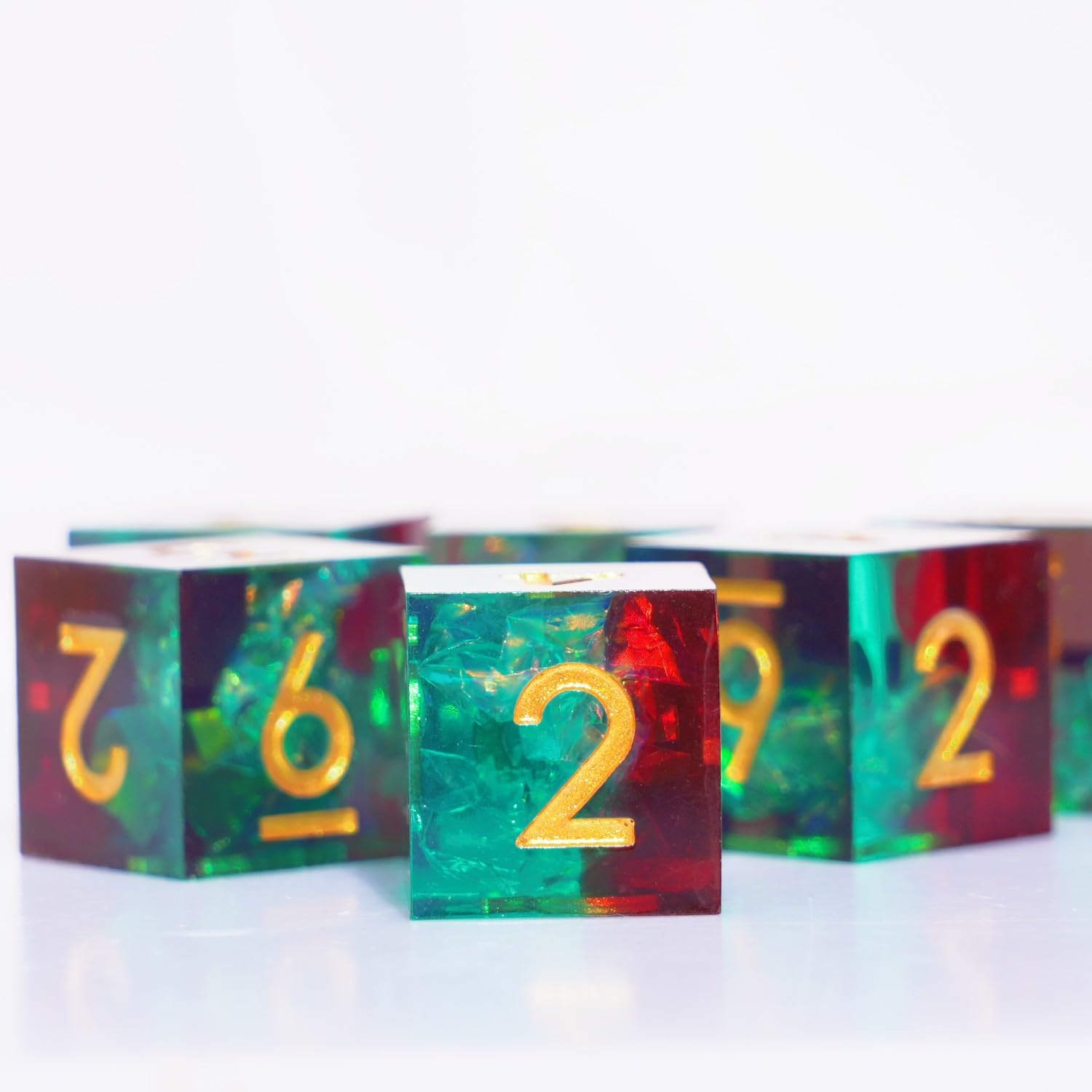 Foto 5 pulgar | Juego De Dados De Resina D6 16 Mm, 6 Unidades, Para Dnd Dungeons And Dragons - Venta Internacional.