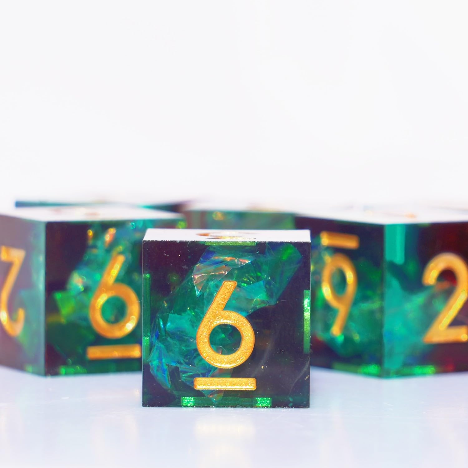 Foto 6 pulgar | Juego De Dados De Resina D6 16 Mm, 6 Unidades, Para Dnd Dungeons And Dragons - Venta Internacional.