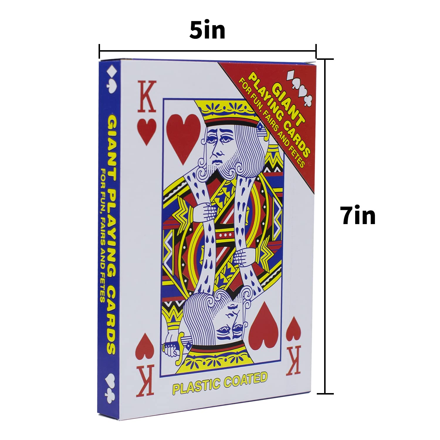 Foto 4 pulgar | Baraja De Cartas Jumbo Giant De 5 X 7 Pulgadas (paquete De 2) Para Todas Las Edades - Venta Internacional.