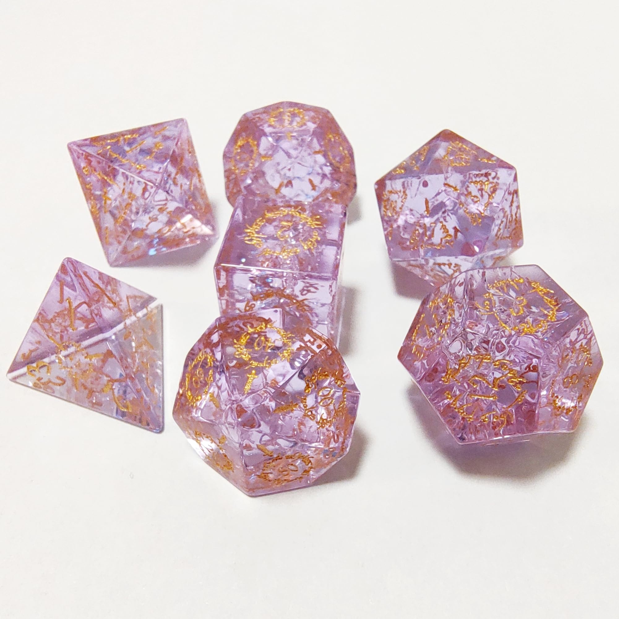 Foto 5 pulgar | Set De Dados Dungeons And Dragons Dnd Rpg Pathfinder Pink - Venta Internacional.