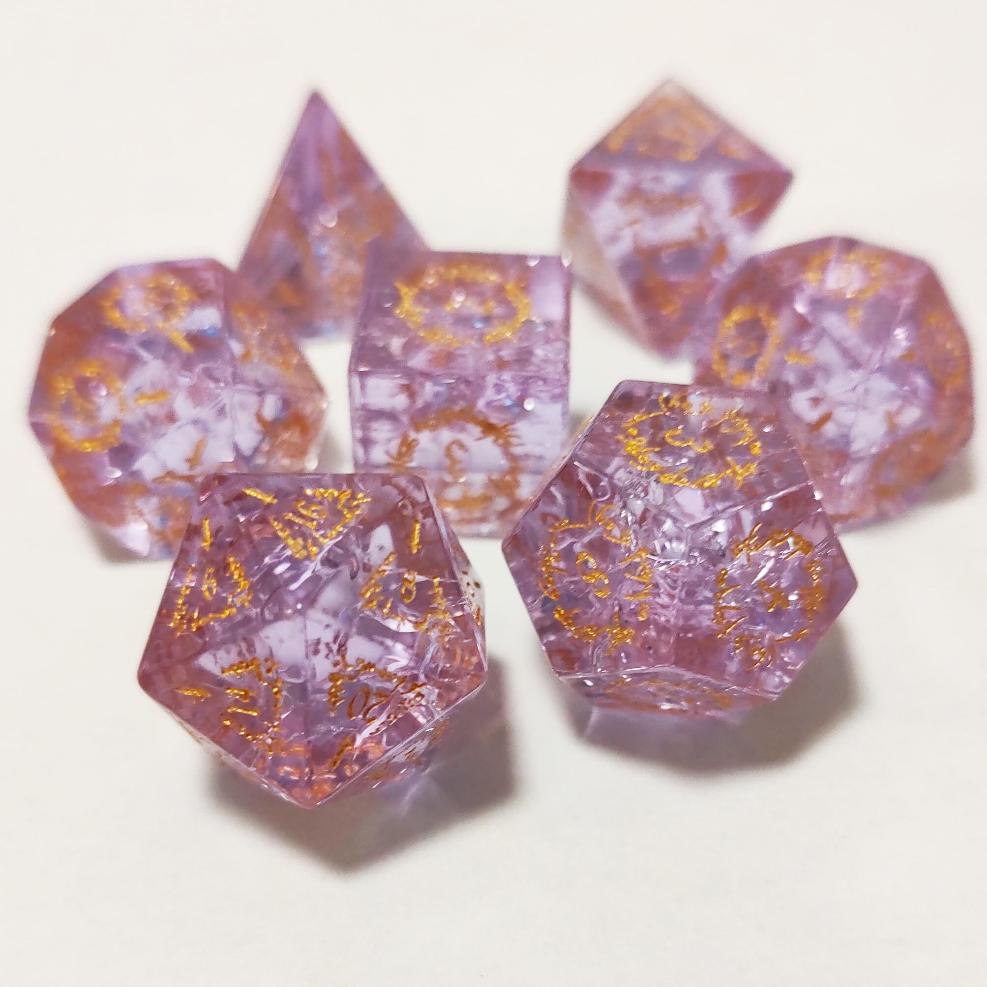 Foto 6 pulgar | Set De Dados Dungeons And Dragons Dnd Rpg Pathfinder Pink - Venta Internacional.