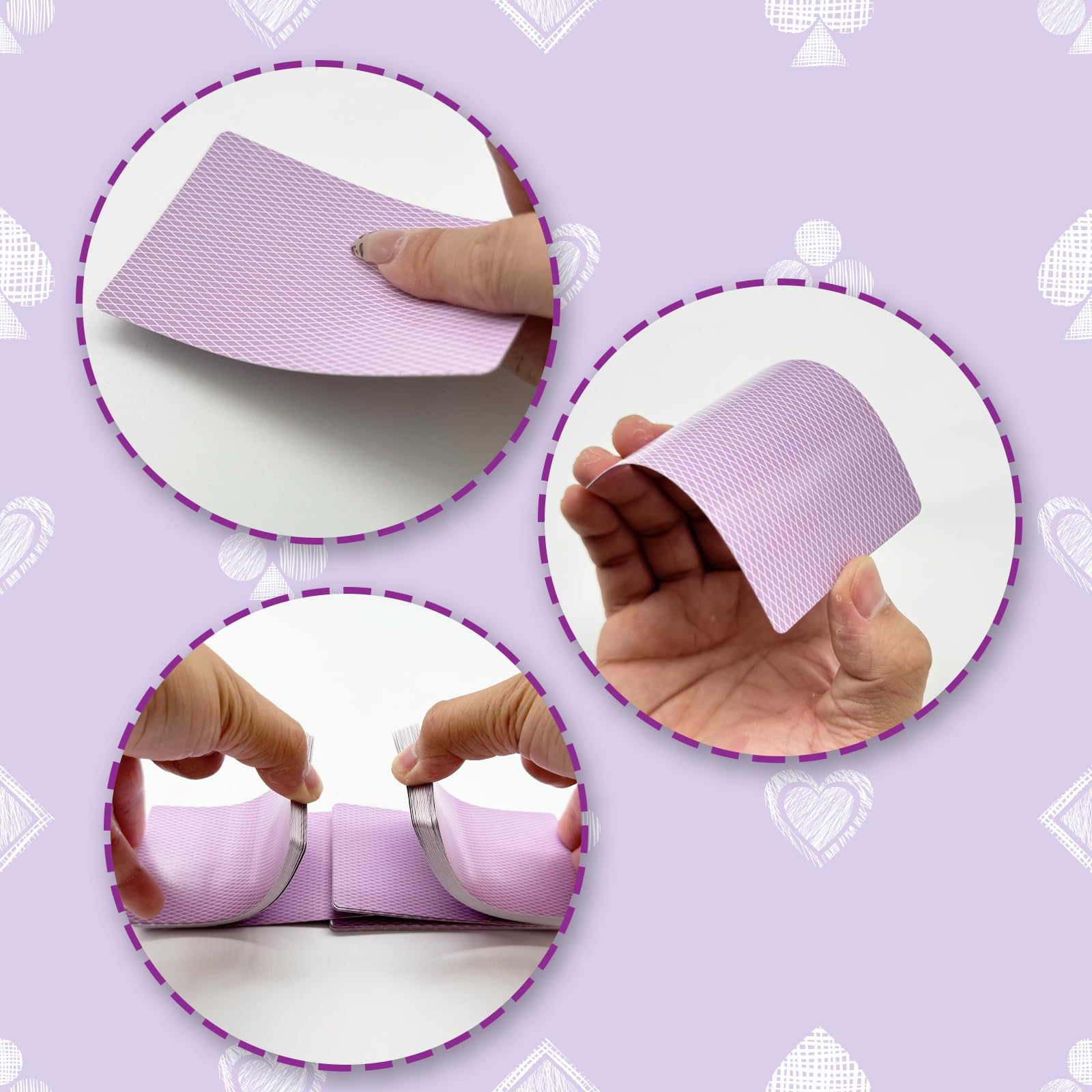 Foto 5 pulgar | Paquete De 2 Cartas Moradas Para Juegos De Póquer Con Caja - Venta Internacional.