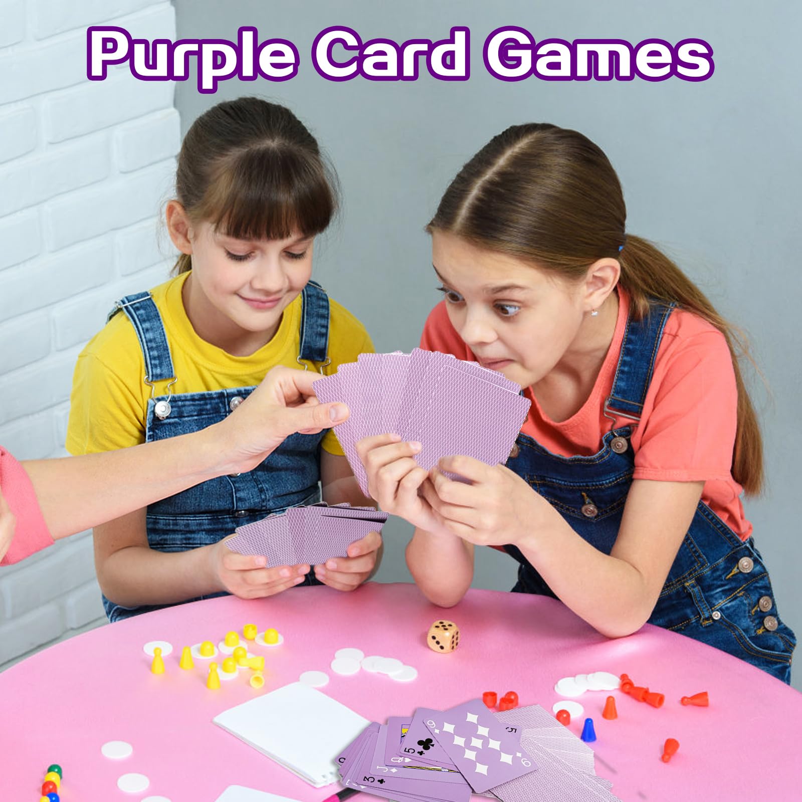 Foto 7 pulgar | Paquete De 2 Cartas Moradas Para Juegos De Póquer Con Caja - Venta Internacional.