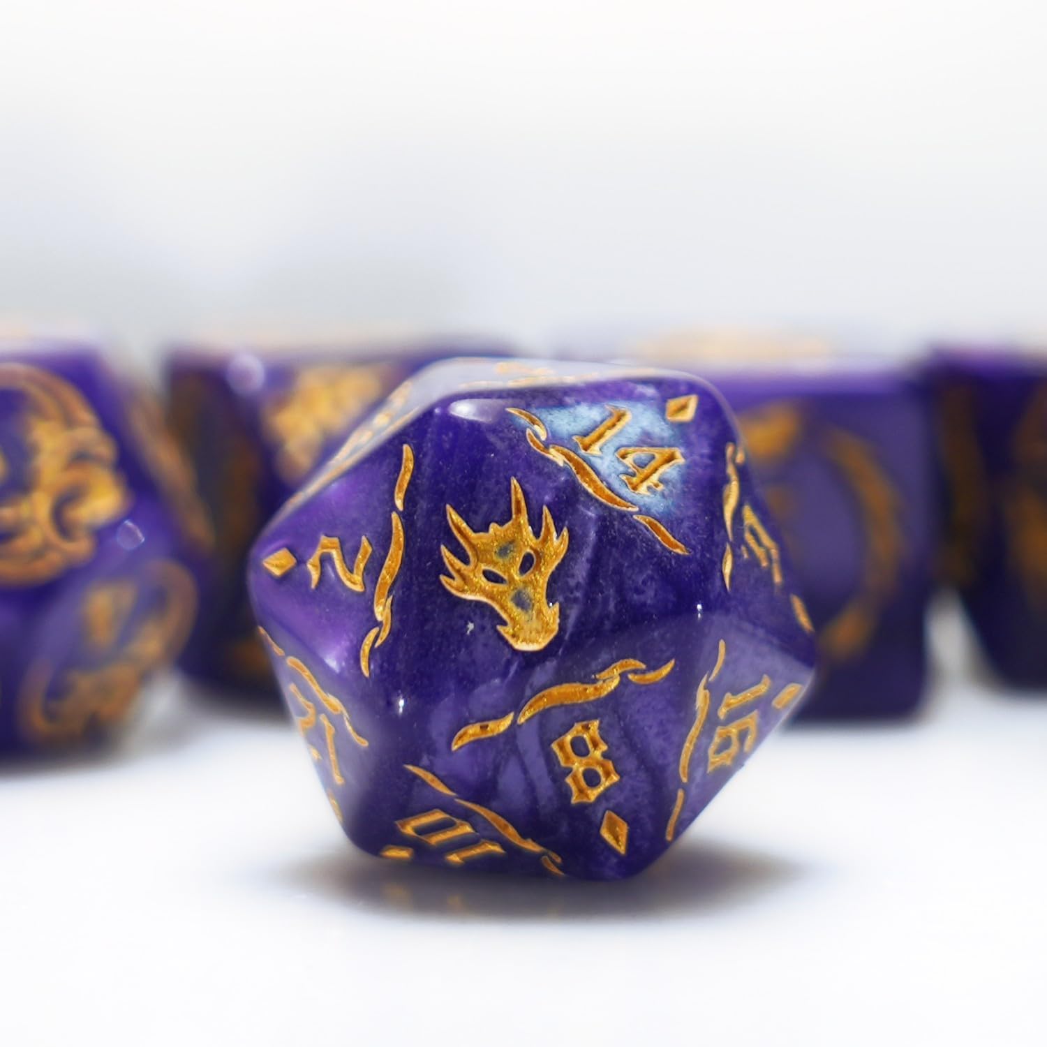 Foto 3 pulgar | Set De Dados Dungeon And Dragons D&d Mtg 7-die Rpg Polyhedral - Venta Internacional.