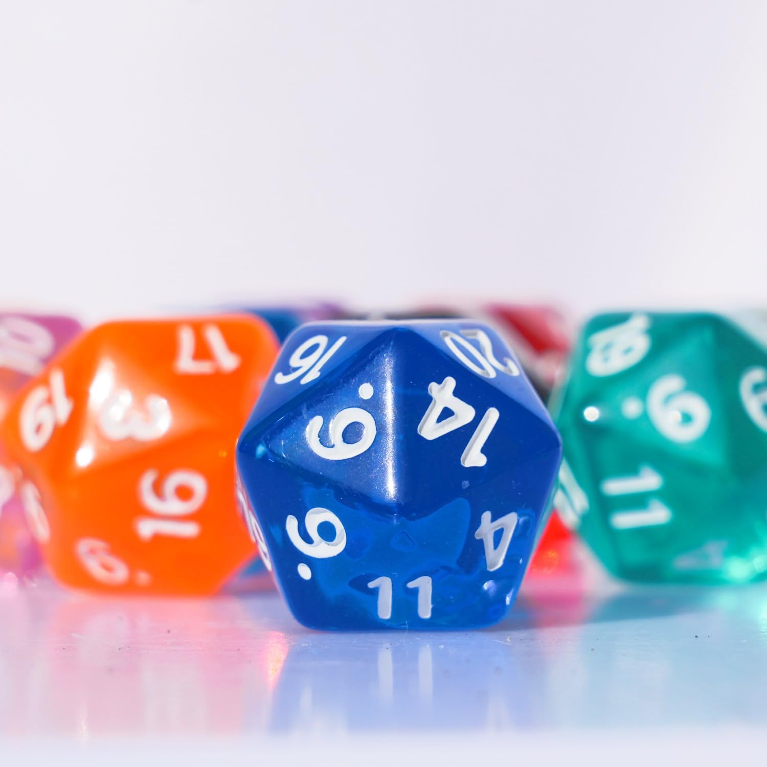 Foto 3 | Juego De Dados Poliédricos, 10 Piezas, D20, 22 Mm, Para Juegos De Mesa Dnd Rpg Mtg - Venta Internacional.