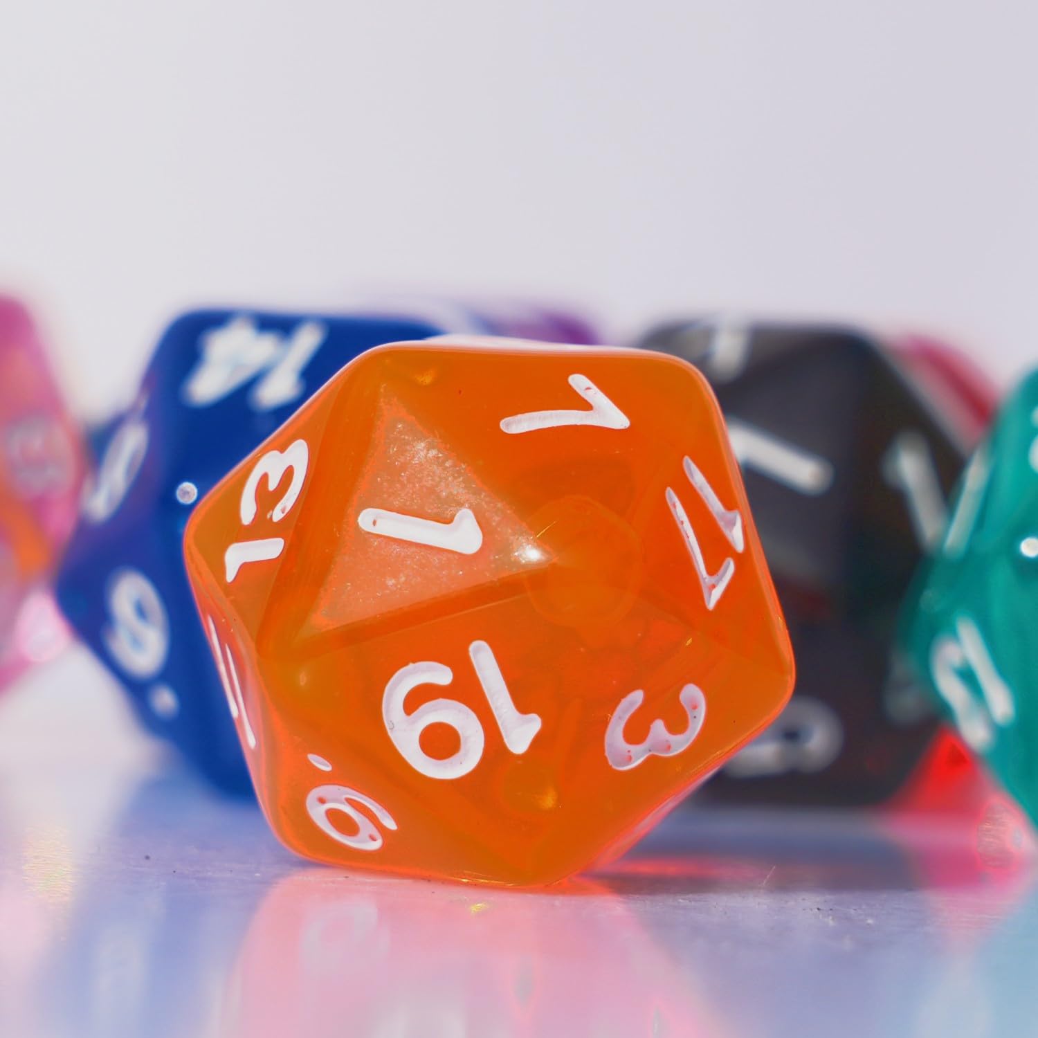 Foto 4 | Juego De Dados Poliédricos, 10 Piezas, D20, 22 Mm, Para Juegos De Mesa Dnd Rpg Mtg - Venta Internacional.