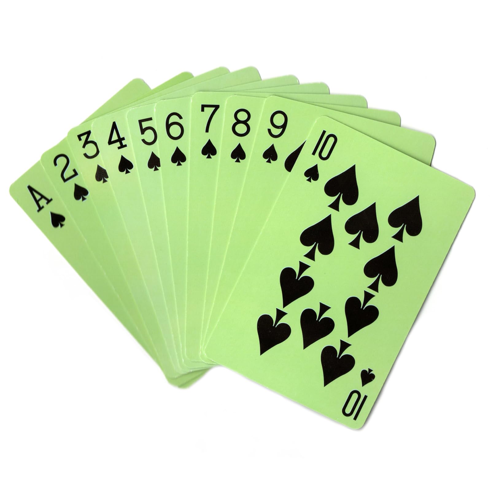 Juego De 2 Cartas, Baraja De Póquer Verde, 52 Cartas Y 2 Comodines - Venta Internacional.