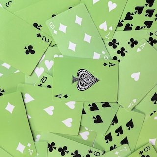 Foto 2 | Juego De 2 Cartas, Baraja De Póquer Verde, 52 Cartas Y 2 Comodines - Venta Internacional.